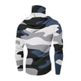 thumbnail image 4 of Domuza Upf 50 Sun Protection Hoodie for Men Shirts Long Sleeve Camouflage Color T-Shirts Summer 2026 Outdoor Running Hiking Rash Guard Top with Mask White XL, 4 of 4