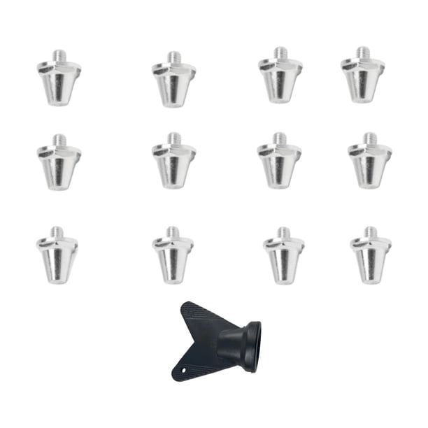 Juego de Accesorios de 12 Piezas para Tacos de Botas de Fútbol con Llave para Atornillar Tacos Resistentes para Botas de Rugby Y Fútbol, tacos de Fú Rosca de 5 mm 13 15 mm