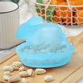 thumbnail image 4 of Easter Glass Candy Dish with Lid Covered Candy Bowl Glass Bunny Jar Candy Servers for Easter Holiday Office Home Kitchen Table Desk (Blue), 4 of 6