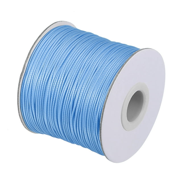 Unique Bargains Beading Thread Bracelet Weave Bead Craft Cord 0.8mm 159M/Roll (173-Yards) Decorative String, Light Blue