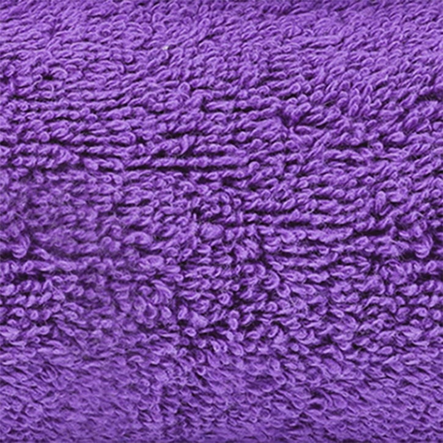 Ample Decor Bathroom Towel Set of 6 600 GSM - 2 Hand Towel,2 Bath Towel,2 Wash Cloths - Purple