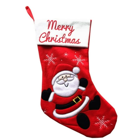 Santa Christmas Stocking - Hot Christmas Gift Bag Socks Santa Claus Stocking Christmas Party Candy Bags