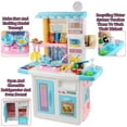 thumbnail image 4 of Kids Play Kitchen Set – Pretend Play Kitchen Toy with Realistic Lights & Sounds, Play Sink, Cutting Food & Cooking Accessories – Toddler Kitchen Playset for Boys & Girls, Birthday Gift Idea, 4 of 11