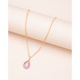 thumbnail image 1 of Goldtone June Light Purple Birthstone Teardrop Necklace, 1 of 1