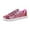 Pink, variant on Glitter Sparkly Low Top Sequins Lace Up Tennis Shoes Shiny Walking Shoes Color Red Size 60