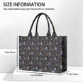 thumbnail image 3 of Large Capacity Tote Bag,Dark Blue Christmas Nutcracker Pattern Handbag Fashion Luxury Tote Bag,15.7"x13"x 5.1" Inches,Laptop Compatible, 3 of 6