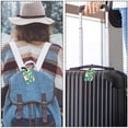 thumbnail image 5 of Square 2Pack PU Leather Cute Snowman Cruise Luggage Tag with Privacy Cover and Name ID Tag for Travel Handbags Backpacks Luggage Tags, 5 of 6
