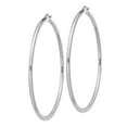 thumbnail image 2 of White Sterling Silver Earring Hoop Women'S 73 mm 71, 2 of 3