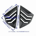 thumbnail image 3 of For Ford Focus Rear Quarter Window Louvers ABS Car Styling Tunning Panel Side Vent Cover Sticker Trim 12-18 ST RS, 3 of 7