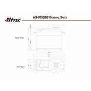 Hitec RCD Inc Mega 1/4 Scale Servo HS-805BB Universal HRC31805S Servos
