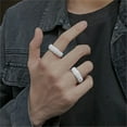 Rings For Women Sterling Silver Rubber Rings Men Men'S Rings For Women