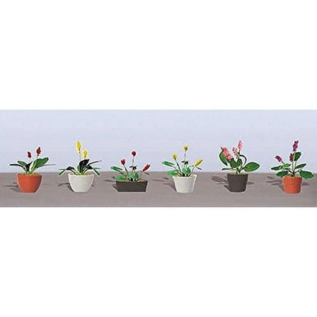 Flowering Potted Plants Assortment 3, 5/8 (6) Multi-Colored