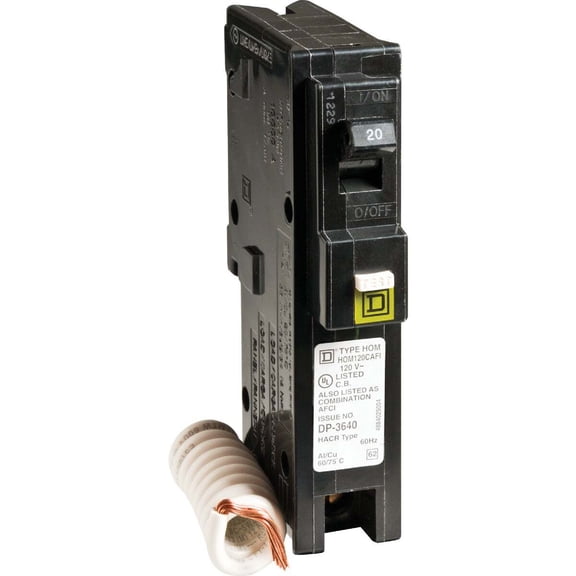 Square D Homeline 20 Amp Combination Arc Fault Breaker - HOM120CAFIC