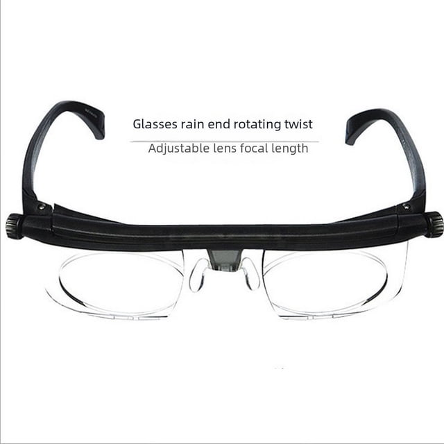 Gafas de lectura con distancia focal ajustable -6D a +3D grados Gafas de lectura para miopía ajustables ultra ligeras y cómodas