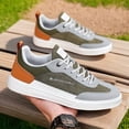 thumbnail image 2 of Men'S Lightweight Breathable Sneakers - All-Season Gym, Office, Everyday Shoes - Durable Canvas Upper for Men, Gym Foot ，ow-Top Sneakers in Olive Green/ Colorway, Lace-Up Closure, Cushioned MD Sole, 2 of 9