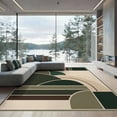 thumbnail image 2 of ODIKA 8'x10' Washable Area Rug Olive Beige Geometric Elegance Modern Art Inspired Design for Living Room, Under Sectional, Family , Durable, Non-Slip, 2 of 7