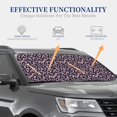 thumbnail image 4 of Honeii Flower Print Foldable Car Sun Shade for Windshield, 2-Piece UV Protection Shade, Protects Car Interior, Ideal for Cars, Trucks, SUVs-Medium, 4 of 6