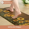 thumbnail image 5 of Sunflowers Kitchen Rugs Set of 2 Anti Fatigue Kitchen Mats for Floor Non-Slip Waterproof Kitchen Mats on The Wooden Kitchen Floor Mat Washable for Kitchen, Home, Office, Laundry, 5 of 6