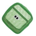 thumbnail image 4 of Unique Bargains 1 Pc Square Bean Eye Makeup Bag for Travel Vacation Green Nylon Mesh, 4 of 5