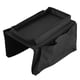 thumbnail image 1 of Reposabrazos de sofá, organizador colgante para control remoto de TV, bolsa de almacenamiento para sofá con bandeja para portavasos (negro), 1 of 11