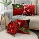 thumbnail image 3 of Fundas de almohada de Navidad para sofá, decoración del hogar, corona de Adviento, adorno de bolas, regalos de Navidad, 40/45/50cm, 3 of 4