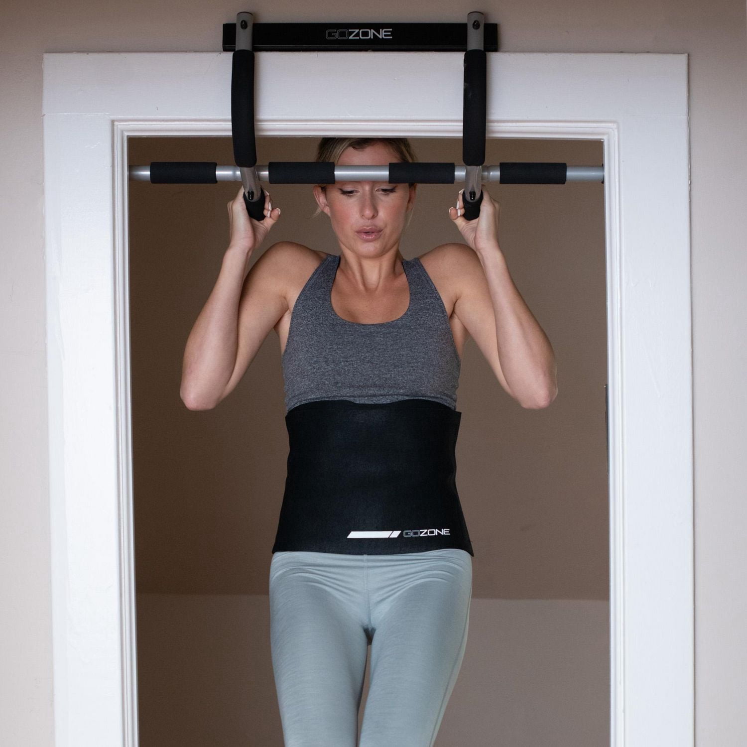 Gym de porte GoZone – Noir/argent