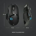 thumbnail image 3 of Logitech G502 LIGHTSPEED Wireless Gaming Mouse, HERO 25K Sensor, 25,600 DPI, RGB, Adjustable Weights, 11 Programmable Buttons, Long Battery Life, On-Board Memory, PC / Mac, 3 of 12