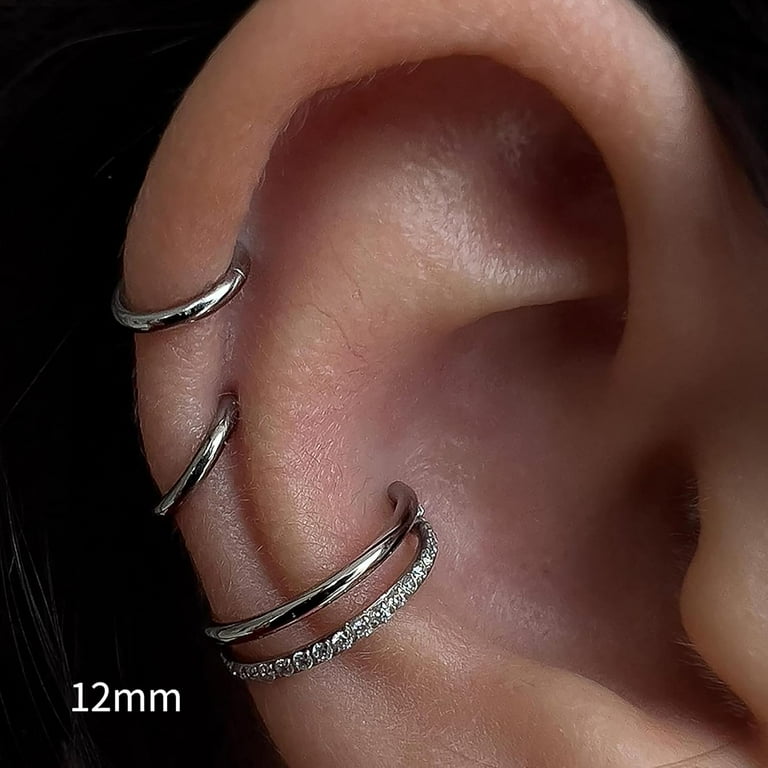 Clicker Hoop Conch Ear Piercing Hoop Cartilage Earring Hoop For