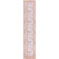 thumbnail image 1 of Unique Loom Revival Medallion Border Rug 2' 6 x 12' Runner Blue/Brown, 1 of 1