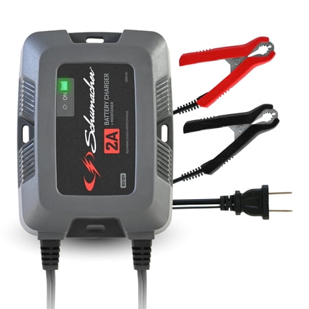 Schumacher Electric 3-in-1 2A Car Battery Charger and Maintainer, 6V/12V, For Power Sport, Automotive, and Marine Batteries, New in Box, SC1588