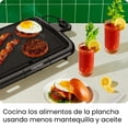 thumbnail image 2 of Chefman Plancha eléctrica con control de temperatura extraíble, parrilla ideal para hamburguesas, huevos, plancha para panqueques, superficie de cocción antiadherente fácil de limpiar 10 x 16 pulgadas, 2 of 4