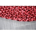 thumbnail image 5 of 5 ft Red Round Area Rug for Living Room Braided Non-slip Reversible Cotton Chindi Handwoven Rug by MystiqueDecors - 5', 5 of 8
