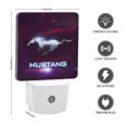 thumbnail image 2 of Ford Mustang Luz nocturna LED con sensor de anochecer a amanecer para dormitorio, baño, pasillo, escaleras - Lámpara LED nocturna de enchufe, 0.5W - 1 pieza, 2 of 6