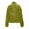 thumbnail image 6 of FAIWAD Women's Flannel Sweatshirt Quarter Zip Fleece Pullover with Drawstring Fuzzy Winter Warm Tops, 6 of 9