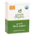 thumbnail image 1 of SIMPLY ORGANIC , Poivre Noir Moulu, 4 OZ, (Lot de 6), 1 of 4