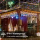 thumbnail image 5 of Cortina de luces LED con forma de carámbano para decoración navideña 2024/2025 para exteriores, caída de 0,4/0,5/0,6 m, luces navideñas para el hogar, Año Nuevo 2025, 5 of 5