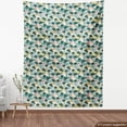 thumbnail image 4 of Ambesonne Aloha Fabric by the Yard Upholstery, Tropical Palms Abstract Art, 1 Yard, Dark Teal Multicolor, 4 of 5