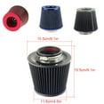 thumbnail image 4 of Riwesomey Filtro de aire para coche Universal, filtros de cono de malla deportiva de alta potencia de 3 pulgadas, accesorio de modificación de cartucho a Vehículos, repuestos y accesorios Mis Negro Riwesomey VI022353-03, 4 of 6