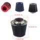 thumbnail image 4 of Speravity Filtro de aire para coche Universal, filtros de cono de malla deportiva de alta potencia de 3 pulgadas, accesorio de modificación de Vehículos, repuestos y accesorios Mis Azul, 4 of 6