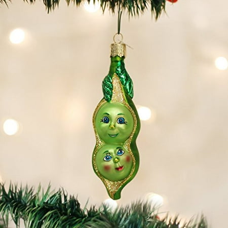 old world christmas two peas in a pod glass blown ornament old world christmas two peas in a pod glass blown ornament