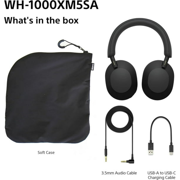 SONY WH-1000XM5SA ソフトケース付　海外限定モデル Sony WH-1000XM5SA Premium Noise Cancelling Wireless Over-Ear