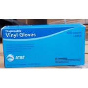 Generic Disposable Vinyl Gloves, Box of 100, Clear, Powder Free, Large
