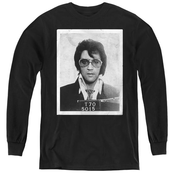 Elvis Presley Framed Youth Long Sleeve T-Shirt Black