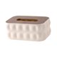 thumbnail image 1 of Dispensador de papel con tapa para caja de pañuelos, rectangular, creativo, para guardar pañuelos faciales Blanco, 1 of 9