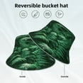 thumbnail image 2 of Sikiie Ferns Leave Green Foliage Reflective Double-Sided Bucket Hat, Sun Hat, for Gardening, Beaching, Camping, Hiking, Fishing, 2 of 6