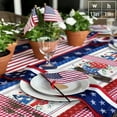 thumbnail image 6 of 4th of July Placemats Set of 4, Patriotic Stars Placemat for Dining Tableations, Washable Cotton Linen Independence Day Place Mats, American Flag Poppy Table Mats for Kitchen Dinner Holiday Party, 6 of 6