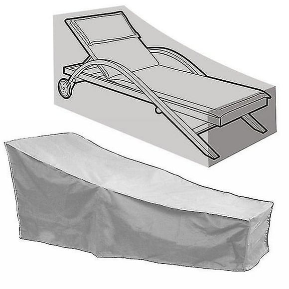 Sun Lounger Covers Waterproof, Sunbed Cover Windproof Covers For Ratten Garden Furniture Heavy Duty 208x76x41cm