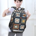 thumbnail image 6 of FORMRS School Backpack 17" Student Travel Bag with Laptop Compartment, Square Harmony, 6 of 7