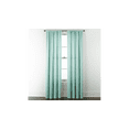 thumbnail image 3 of MR2 Mint 2-PC Set rod pocket faux silk window curtain treatment set of two 2 solid semi sheer voile panels 55" W x 95" L (Each), 3 of 3