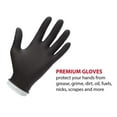 thumbnail image 3 of Venom Steel Premium Industrial Nitrile Gloves, Black, One Size Fits Most, 50 Count, 3 of 5